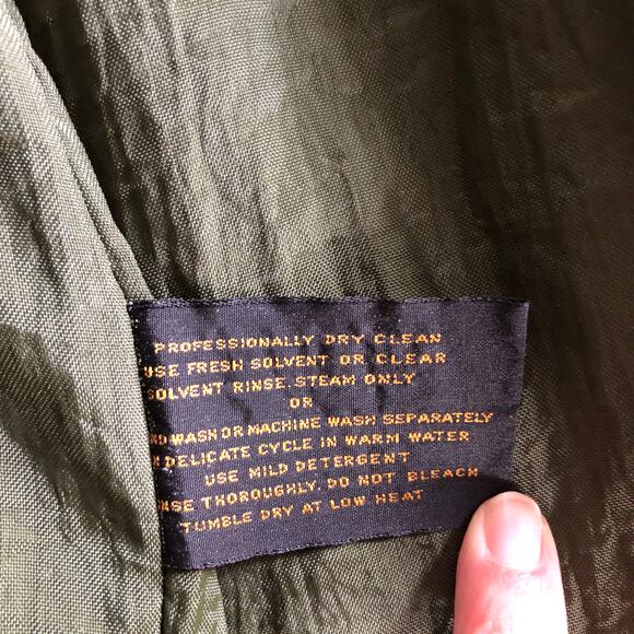 VTG Eddie Bauer Long Hooded Raincoat SP Red Green Nylon 90s Gorpcore Preppy - Picture 12 of 14